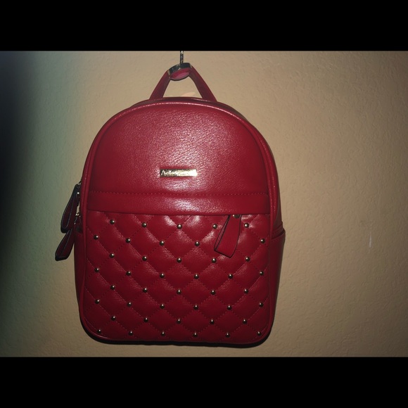 Brand New Red & Gold studded Backpack - Picture 8 of 8